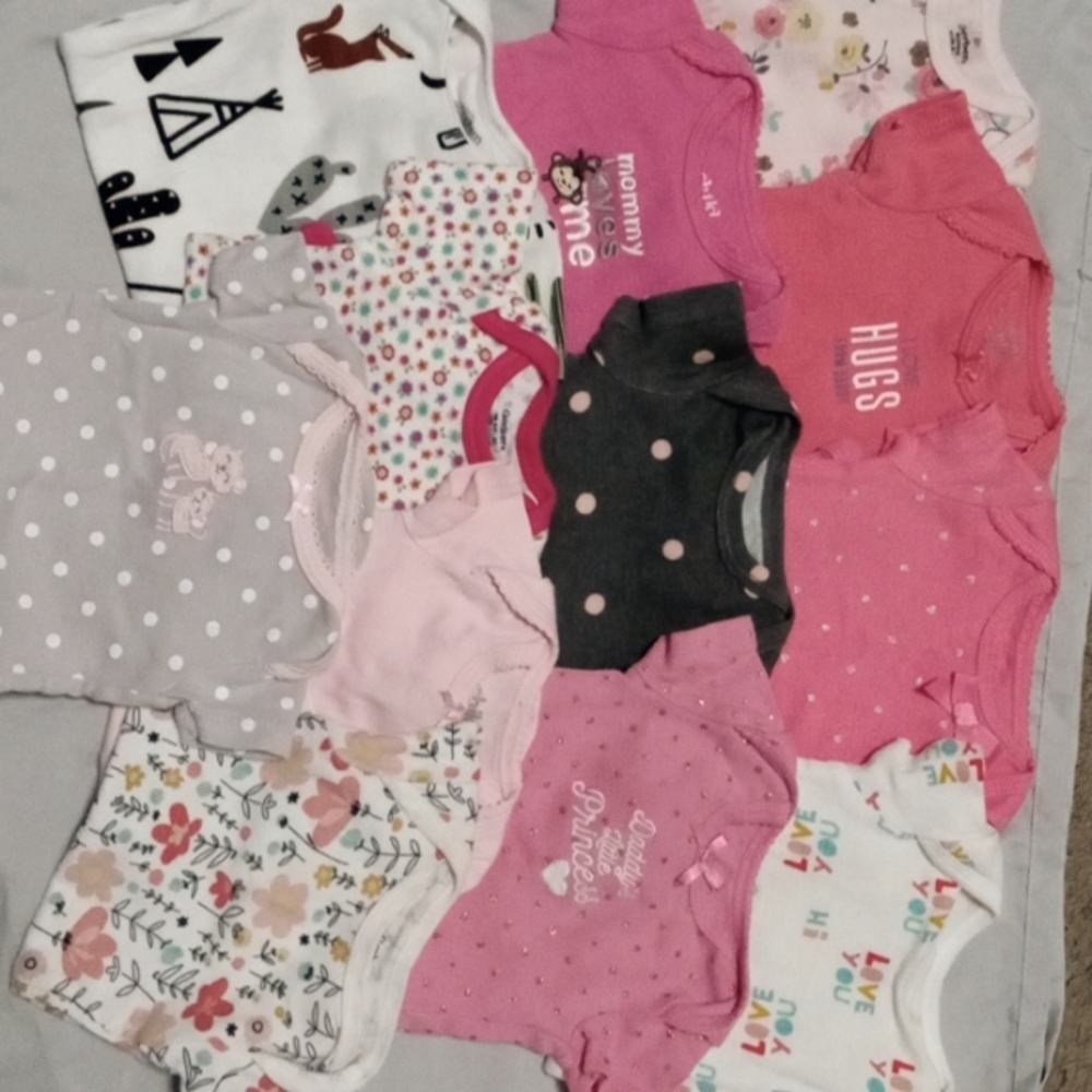 Like new baby girl newborn onesies